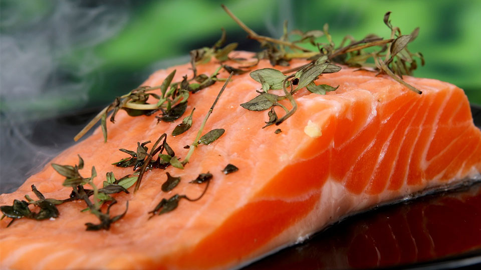 Fisch Fleisch Eier Lachs