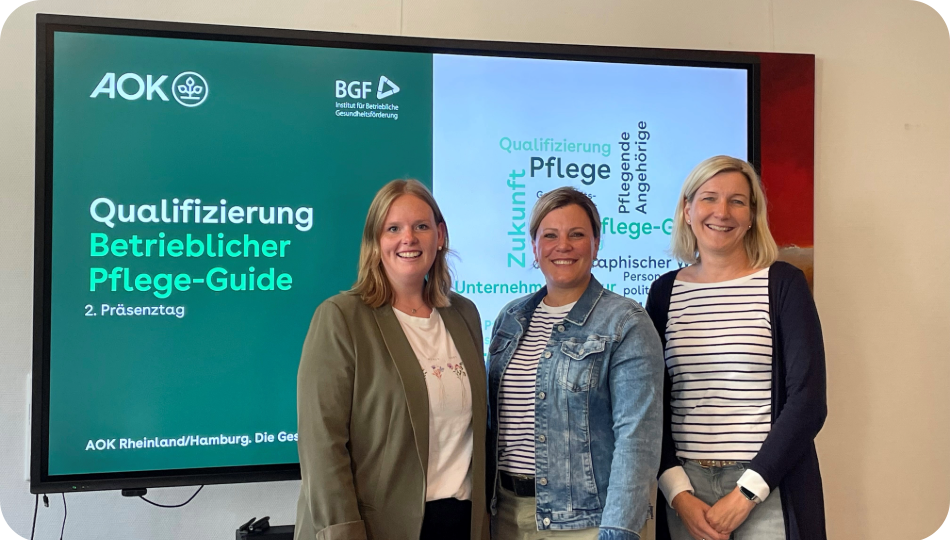 Qualifizierung von Saskia Janine und Sabina