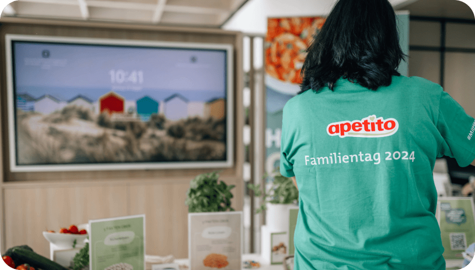Aufnahme vom Rücken Familientag