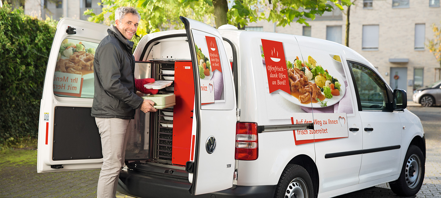 Menükurier mit Frischemobil